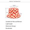 Unisex Heart Printed Bucket Hat Black Red Fisherman Caps for Men Women Reversible Travel Beach Sun Hats Teens (Yellow) view 3