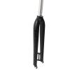 26/27.5/29" Aluminum Alloy Rigid Fork, 28.6mm Threadless Straight Tube Mountain Bike Superlight Fork, Multifunctional Bicycle MTB Universal Size Front Fork, Pure disc Brake Cycling Accessories,Black