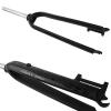 26/27.5/29" Aluminum Alloy Rigid Fork, 28.6mm Threadless Straight Tube Mountain Bike Superlight Fork, Multifunctional Bicycle MTB Universal Size Front Fork, Pure disc Brake Cycling Accessories,Black view 2