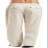 Men's Long Pants Soft Plus Size Pants with Elastic Waist Drawstring Dark Green view 3