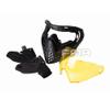 FMA Paintball Airsoft Full Face Mask Anti-Fog Goggle F1 Single Layer Lens Protective Mask (Yellow) view 3