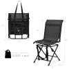 GYMAX Hunting Chair, 360 Degree Swivel Hunting Blind Chair with Carry Handle, 330 lbs Capacity, Comfortable, Waterproof, Portable and Silent Folding Dove Hunting Chair for Blinds (Without Armrest) view 3