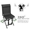 GYMAX Hunting Chair, 360 Degree Swivel Hunting Blind Chair with Carry Handle, 330 lbs Capacity, Comfortable, Waterproof, Portable and Silent Folding Dove Hunting Chair for Blinds (Without Armrest) view 4