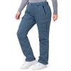 33,000ft Women's Rain Pants, Waterproof Lightweight Breathable Rain Overall Hiking Pants Gray Blue view 1
