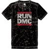 Run DMC Unisex Tee (Snow Wash): Logo - Medium - Black view 1