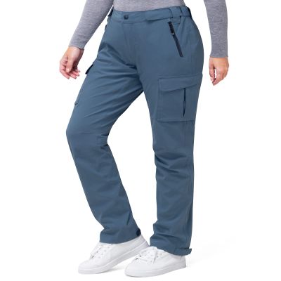 33,000ft Women's Rain Pants, Waterproof Lightweight Breathable Rain Overall Hiking Pants Gray Blue