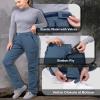 33,000ft Women's Rain Pants, Waterproof Lightweight Breathable Rain Overall Hiking Pants Gray Blue view 4