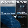 33,000ft Women's Rain Pants, Waterproof Lightweight Breathable Rain Overall Hiking Pants Dark Blue view 3