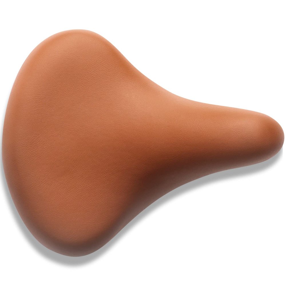 AVASTA Kids Bike Seat Bicycle Saddle for Girls & Boys Waterproof Wide Soft Bike Cushion Dual Shock Absorbing Kids Bike Accessories Fit for 12 14 16 18 20 inch Mountain Road BicycleBrown