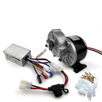 250W Brush Motor with Motor Controller and Fuse Cable 9T Gear Motor Has Flat Mounting Support (36V 250W kit)