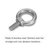 4 Packs Track Mount Tie Down Eyelets, M6 Bolt, Stainless Steel, Hold Your Bungee Cord or Ropes Rowing Inflatable, Kayak Track Accessories(No Track Included) view 3