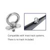 4 Packs Track Mount Tie Down Eyelets, M6 Bolt, Stainless Steel, Hold Your Bungee Cord or Ropes Rowing Inflatable, Kayak Track Accessories(No Track Included) view 4