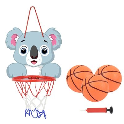 Basketball Rim Children's Wall-Mounted Basketball Hoop is Easy to Fold, No Need to Punch, Indoor Swimming Pool Basketball Board (Color : Koala, Size : Style3)