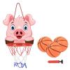 Basketball Rim Children's Wall-Mounted Basketball Hoop is Easy to Fold, No Need to Punch, Indoor Swimming Pool Basketball Board (Color : Pig, Size : Style3) view 1