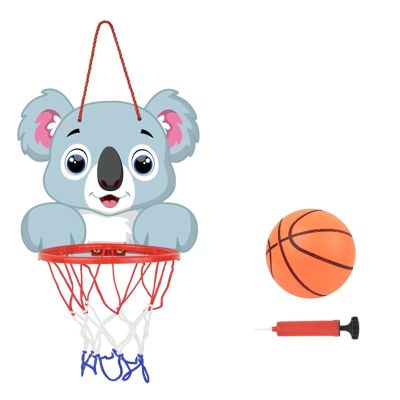 Basketball Rim Children's Wall-Mounted Basketball Hoop is Easy to Fold, No Need to Punch, Indoor Swimming Pool Basketball Board (Color : Koala, Size : Style1)