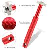 VIPMOON Golf Club Cleaner Kit, 2 Pcs Groove Sharpener Regrooving Tool and 1 Pcs Retractable Club Cleaner Brush, Portable Groove Sharpener Tool for All Golf Irons for Men (Red) view 3