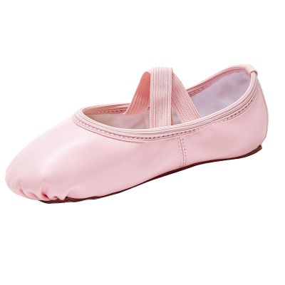 Stelle Ballet Shoes for Girls Soft Leather Dance Slippers Ballerina Shoes(Pink,12ML)