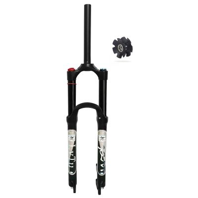 LvTu 26/27.5/29 Travel 140mm Air Suspension Fork, QR 9mm Straight/Tapered Tube XC AM Mountain Bike Front Forks (Color : Straight Manual Lock, Size : 29 inch)