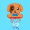 Basketball Rim Children's Wall-Mounted Basketball Hoop is Easy to Fold, No Need to Punch, Indoor Swimming Pool Basketball Board (Color : Dog, Size : Style3) view 2