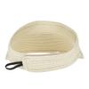 Straw Sun-Visor-Hats for Kids, Summer Straw Beach Hat Cap for Toddlers (Beige, Medium) view 4