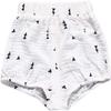 EISHOW Toddler Girls Boys Shorts Bloomers Cotton Linen Shorts Floral Ruffle Bowknot Diaper Cover Summer Casual Outfits view 1