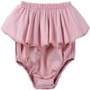 EISHOW Toddler Girls Boys Shorts Bloomers Cotton Linen Shorts Floral Ruffle Bowknot Diaper Cover Summer Casual Outfits view 1