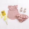 Toddler Girls Boys Shorts Bloomers Cotton Linen Shorts Floral Ruffle Bowknot Diaper Cover Summer Casual Outfits view 2