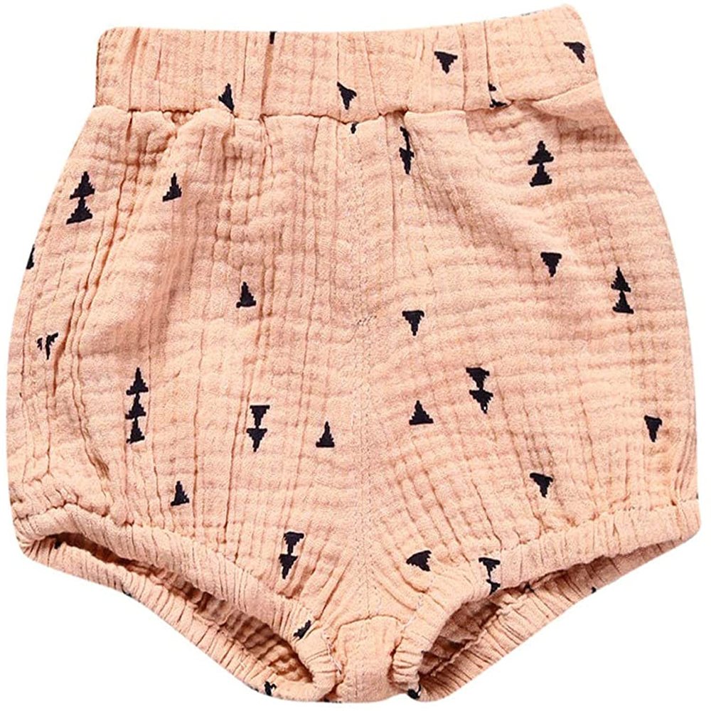 EISHOW Toddler Girls Boys Shorts Bloomers Cotton Linen Shorts Floral Ruffle Bowknot Diaper Cover Summer Casual Outfits