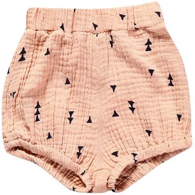 Toddler Girls Boys Shorts Bloomers Cotton Linen Shorts Floral Ruffle Bowknot Diaper Cover Summer Casual Outfits