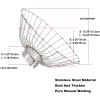 GKH2 Motor Propeller Protector, Anti-Winding Stainless Steel Propeller Safety Cage, Boat Trolling Motor Protective Net, Anti Aquatic Plants Canoe Kayak Boat Thrust Protective Cover,Large view 2