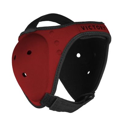 Wrestling Headgear - Ultra Soft Ear and Head Guard for BJJ and Grappling (Red, Youth)