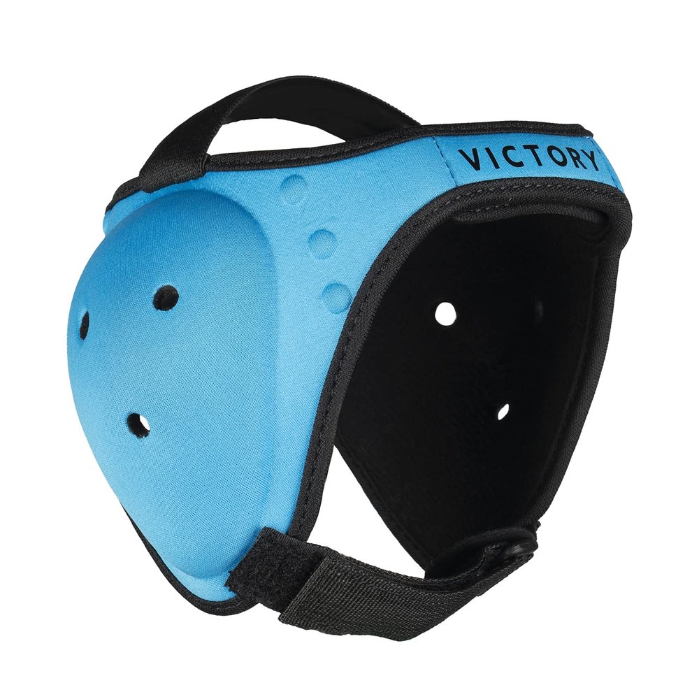 Wrestling Headgear - Ultra Soft Ear and Head Guard for BJJ and Grappling (Blue, Adult)