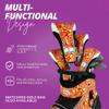 Taboo Fashions Monaco Golf Club Covers for Women - Numbered Golf Headcovers Set for Driver, Fairway and Hybrid Clubs - Weather Resistant, Pack of 4 (Orange Lava) view 3