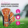 Taboo Fashions Monaco Golf Club Covers for Women - Numbered Golf Headcovers Set for Driver, Fairway and Hybrid Clubs - Weather Resistant, Pack of 4 (Orange Lava) view 4
