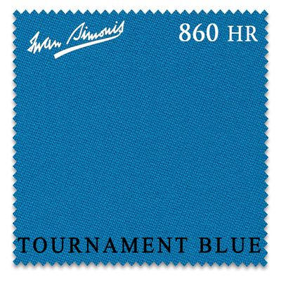 Iwan Simonis 860HR Pool Table Cloth (Tournament Blue, 8 ft Oversized)