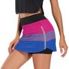 BGXW Womens Sports Skort Bisexual Pride Flag? Summer Athletic Tennis Skirt Golf Skorts with Pockets view 2