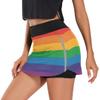 BGXW Womens Sports Skort LGBT Pride Flag Summer Athletic Tennis Skirt Golf Skorts with Pockets view 2