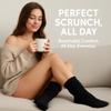 AWS/American Made Lightweight Slouch Socks 3 PAIRS Shoe Size 5-10 (Black) view 2
