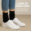 AWS/American Made Lightweight Slouch Socks 3 PAIRS Shoe Size 5-10 (Black) view 3