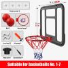 Mini Basketball Hoop Set for Kids Teens, Over The Door Wall Basketball Hoop, 2 Mini Basketballs and Net Hoops, Kids Gifts view 2