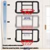 Mini Basketball Hoop Set for Kids Teens, Over The Door Wall Basketball Hoop, 2 Mini Basketballs and Net Hoops, Kids Gifts view 4