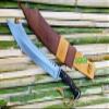 EGKH - 18 Inches Viking Cleaver Machete - Hand Forged Heavy Duty Knife - Real Working Machete Cleaver - Balance Oil Tempered - Sharpen - Ready to use view 2