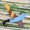 EGKH - 18 Inches Viking Cleaver Machete - Hand Forged Heavy Duty Knife - Real Working Machete Cleaver - Balance Oil Tempered - Sharpen - Ready to use view 4