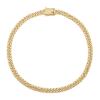 HIPBLING Cuban Link Chain Female Diamond Gold Miami Cuban Necklace Iced Out Chain 8mm 20 inch Hip Hop Rapper Jewelry Gift for Men Women view 1