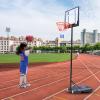 Basketball Hoop Outdoor Portable Heavy-Duty Basketball Hoop, Height Adjustable 1.55-2.1m Basketball Stand, for Kids and Teenagers Home Playground School Games view 3