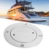 Yctze Deck Plate, 3in Stainless Steel Deck Hatch Cover Stainless Steel Inspection Hatch With Key For Marine Boat Hardware Accessory view 2