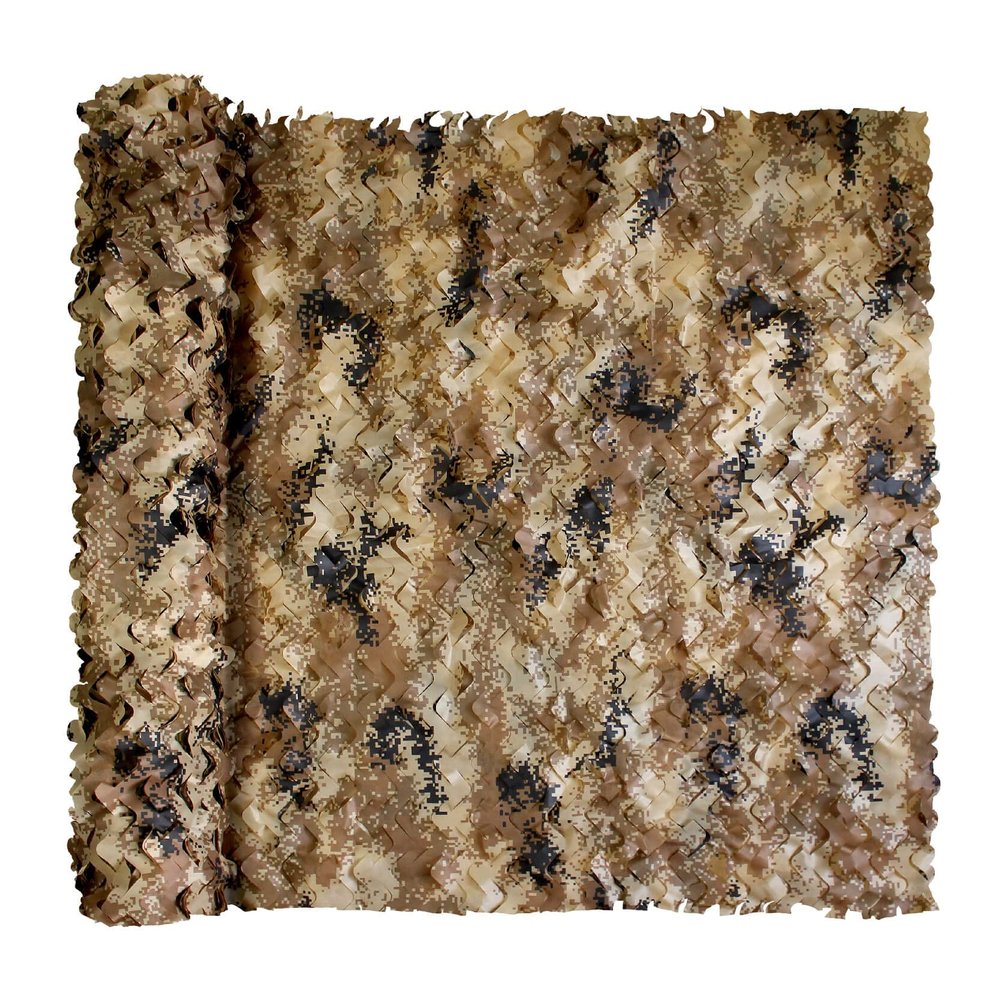 GRVCN Camo Netting Camouflage Net, Bulk Roll Sunshade Mesh Nets for Hunting Blind Shooting Military Theme Party Decorations