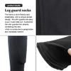 QUUPY Soccer Shin Guards,Youth Football Calf Socks,Used in Adults and Teenagers,Black,18 cm x 10 cm view 3