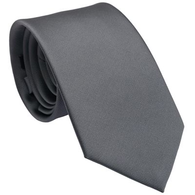 ZENXUS Extra Long Solid Tie for Men Big and Tall, Dark Gray XXL Tie 70 inch
