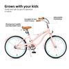 ACEGER Girls Beach Cruiser Bike for Kids 5-13 Years Old, 16" 18" 20" 24" Single Speed Kids Bicycle Included Coaster Brake, Front and Rear Reflectors, 24" 7 Speeds with Dual Brakes view 2